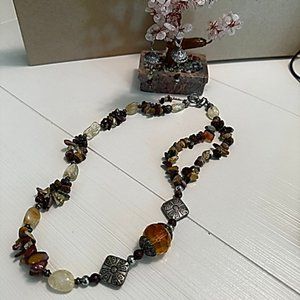 Necklace and earrings